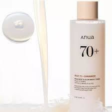 Anua Rice 70 + Ceramide Milky Liquid Facial Toner with Niacinamide Panthenol & Hyaluronic Acid 250ml
