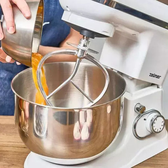 Zelmer Stand Mixer 1200W with Stainless Mixing Bowl 5lt