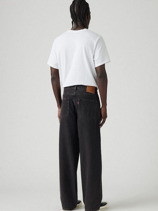 578 Ανδρικό Παντελόνι Τζιν με Loose Baggy Εφαρμογή Black