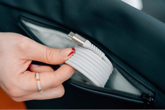Verbatim Braided USB 2.0 Cable USB-C Male - USB-C 100W PD Gray 1.2m 31854