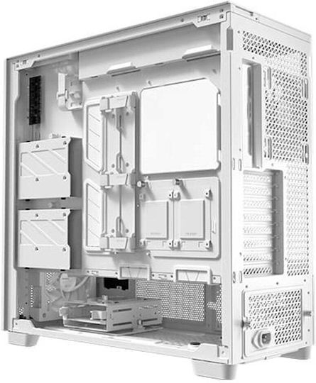 Antec Flux Pro Gaming Full Tower Computer Case with Side Window White