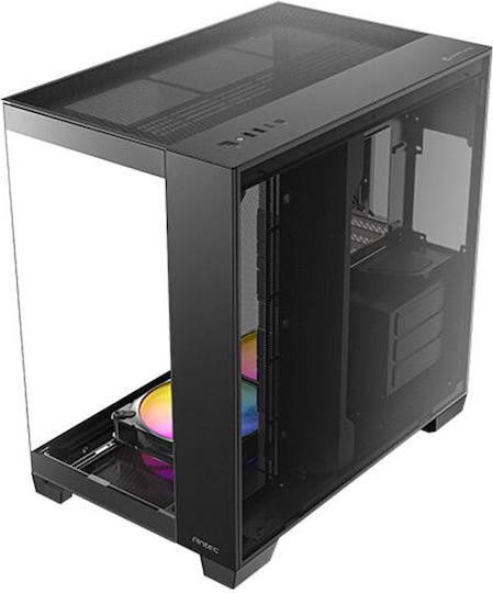 Antec C8 ARGB Геймърско бюро Пълна кула Компютърна кутия със страничен прозорец Черен