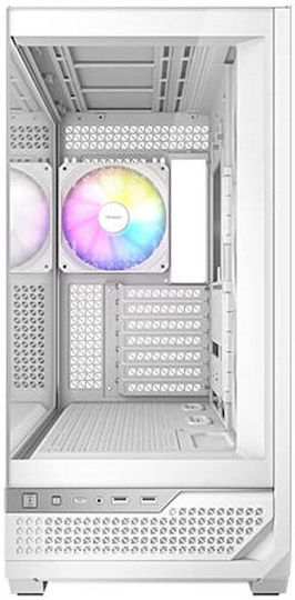 Antec C7 ARGB Gaming Midi Tower Κουτί Υπολογιστή με Πλαϊνό Παράθυρο Λευκό