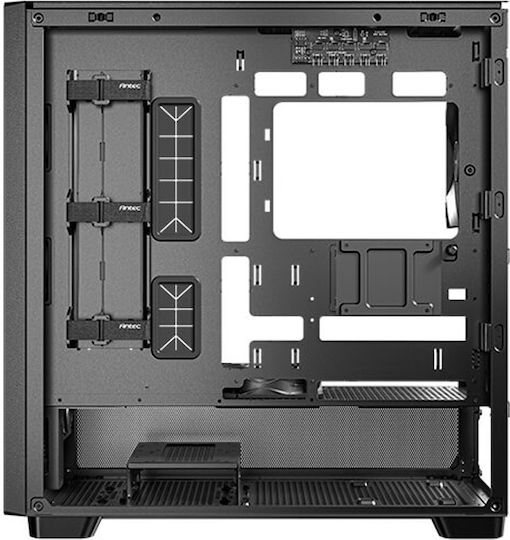 Antec Flux Gaming Midi Tower Κουτί Υπολογιστή με Πλαϊνό Παράθυρο Μαύρο