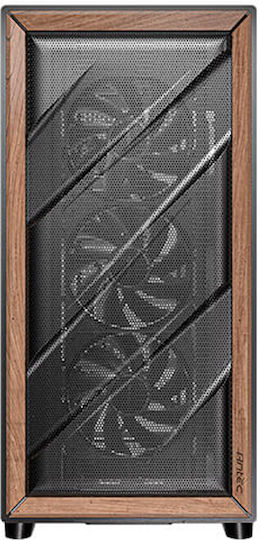 Antec Flux Gaming Midi Tower Κουτί Υπολογιστή με Πλαϊνό Παράθυρο Μαύρο