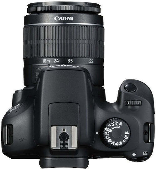 Canon DSLR Camera EOS 4000D Crop Frame Kit (EF-S 18-55mm F3.5-5.6 DC III + EF-S 75-300mm F4-5.6 DC III) Black