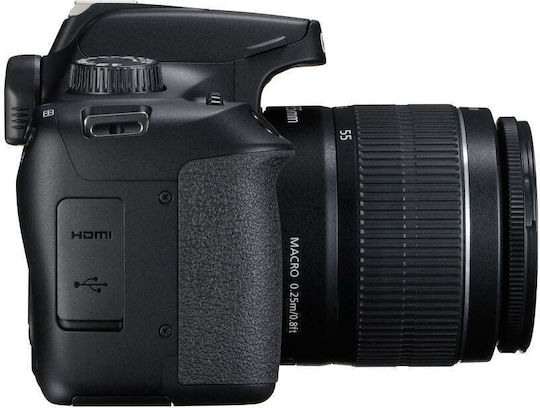 Canon DSLR Camera EOS 4000D Crop Frame Kit (EF-S 18-55mm F3.5-5.6 DC III + EF-S 75-300mm F4-5.6 DC III) Black