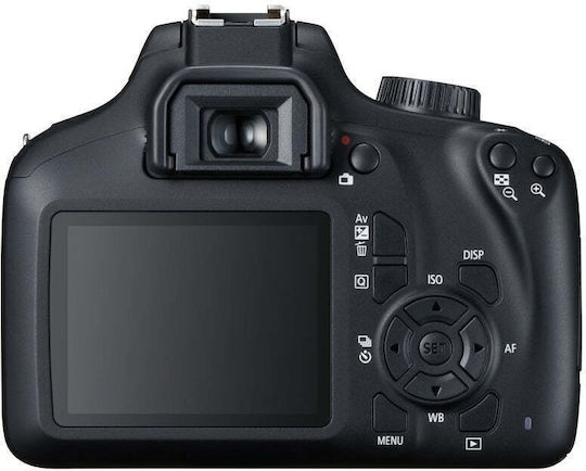 Canon DSLR Camera EOS 4000D Crop Frame Kit (EF-S 18-55mm F3.5-5.6 DC III + EF-S 75-300mm F4-5.6 DC III) Black