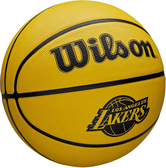 Wilson Team Tribute Solid Los Angeles Lakers Basketball Ball Outdoor