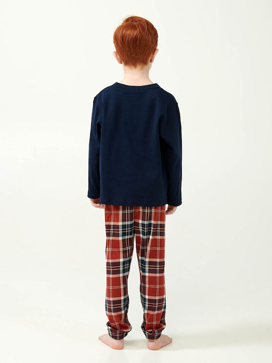 Vamp Kinder Schlafanzug Winterlich Blue