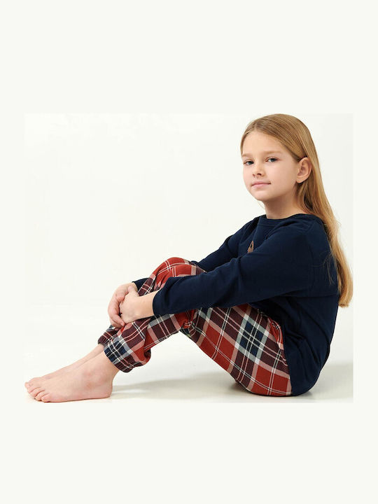 Vamp Kinder Schlafanzug Winterlich Blue