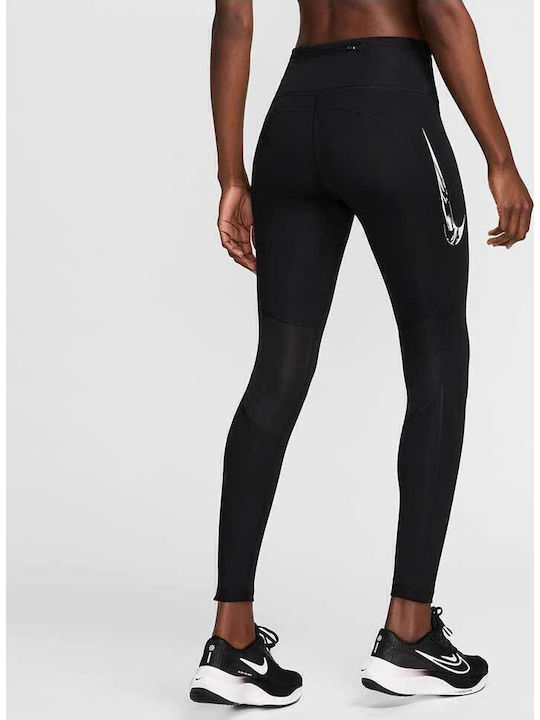 Nike Fast Swoosh Women's Cropped Running Legging Dri-Fit Black