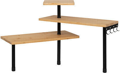 Eckbibliothek Simply Smart Schwarz 43x43x38cm
