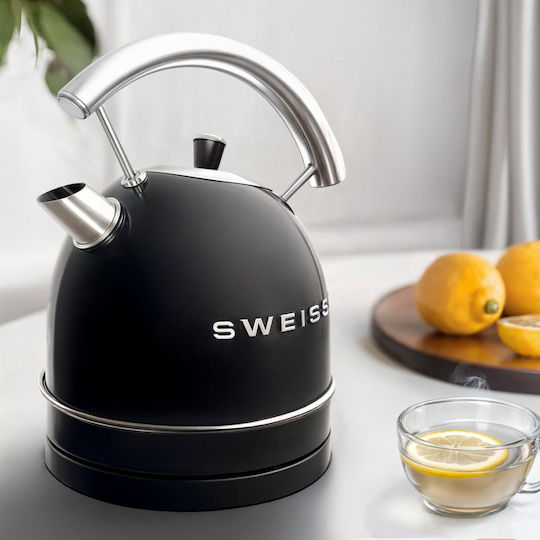 Sweiss Βραστήρας 1.8lt 2200W Μαύρος