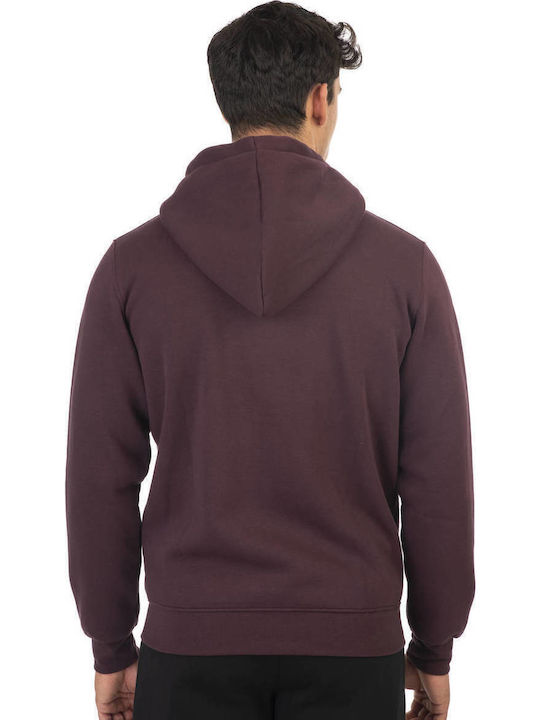 Cardigan pentru Bărbați cu Glugă Purple