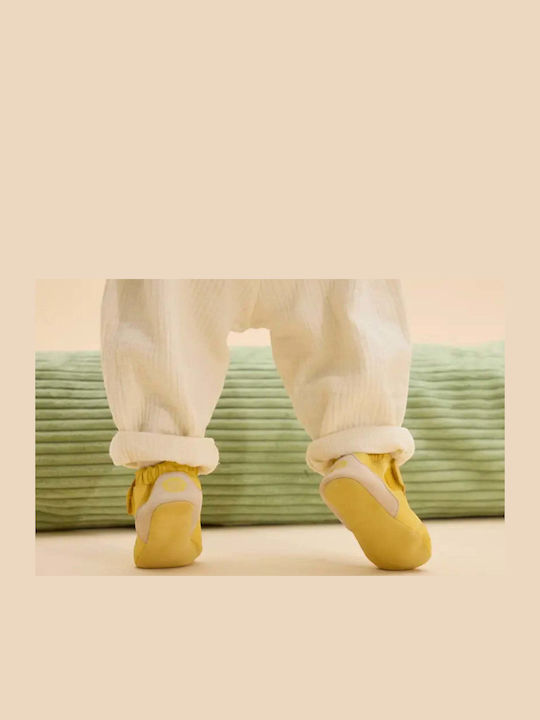 Affenzahn Βρεφικά Sneakers Αγκαλιάς Κίτρινα