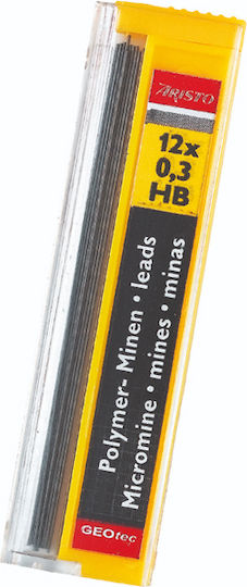 Aristo 12 Συσκευασίες x 12 Μύτες Μολυβιού Πάχους 0.35mm Τύπου HB