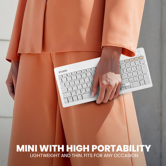 Alcatroz XPLORER GO! Wireless Bluetooth Keyboard Only for Tablet English US Mist