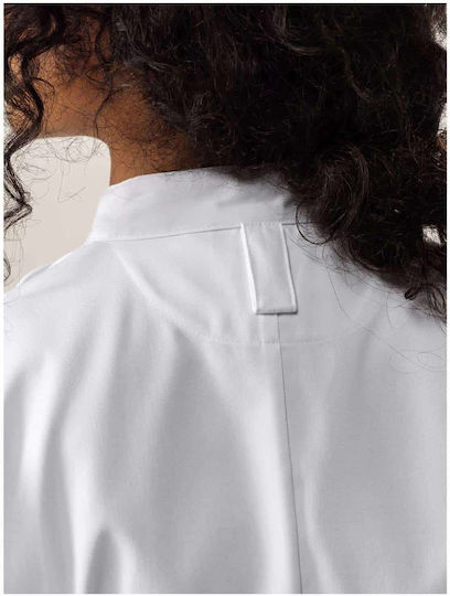 Le Nouveau Chef Coat Chef 100% Cotton made Female White with Short Sleeve