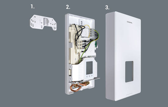 Kospel Wall Mounted Inverter Electric Three-Phase Instant Water Heater for Central Installation 15kW
