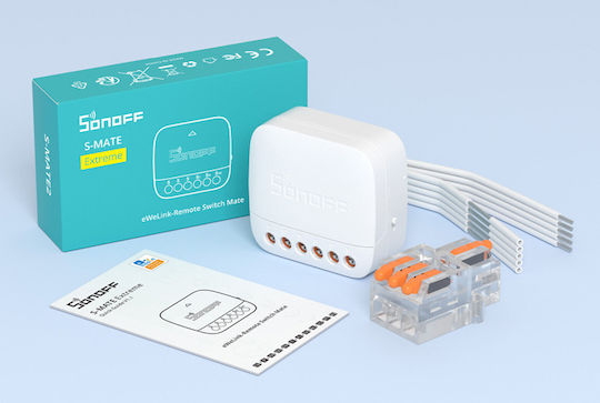 Sonoff S-MATE2 Intelligenter Schalter 3 Kanäle Wi-Fi Ohne Neutralleiter