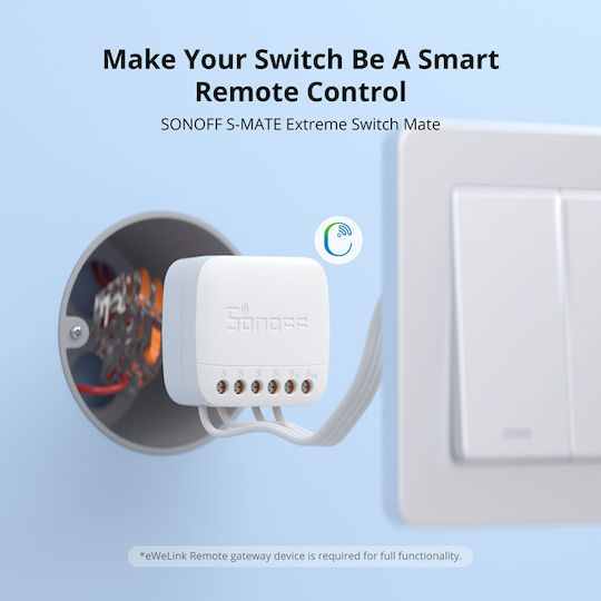 Sonoff S-MATE2 Intelligenter Schalter 3 Kanäle Wi-Fi Ohne Neutralleiter