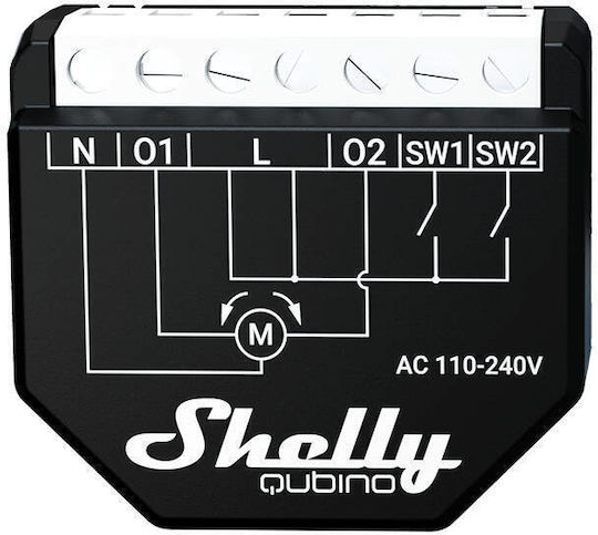 Shelly Qubino Wave Shutter Smart Switch Dimmer 2 Καναλιών Wi-Fi, Z-Wave & RF 10A