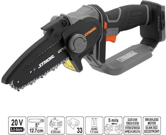 Sthor Pruning Battery Chainsaw Solo 12V 0.93kg with Blade 15cm