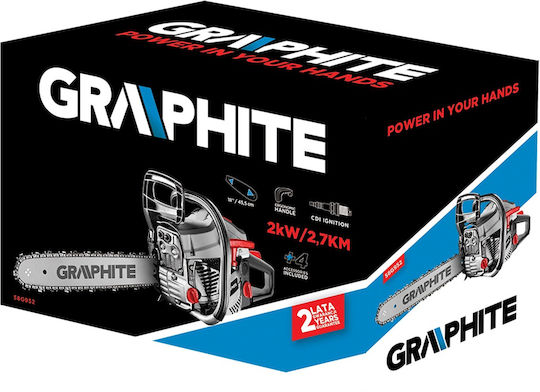 Graphite Gasoline Chainsaw 5.3kg with Blade 45cm
