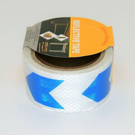 Plastic Adhesive Reflective Tape Multicolour W5cm x L5m