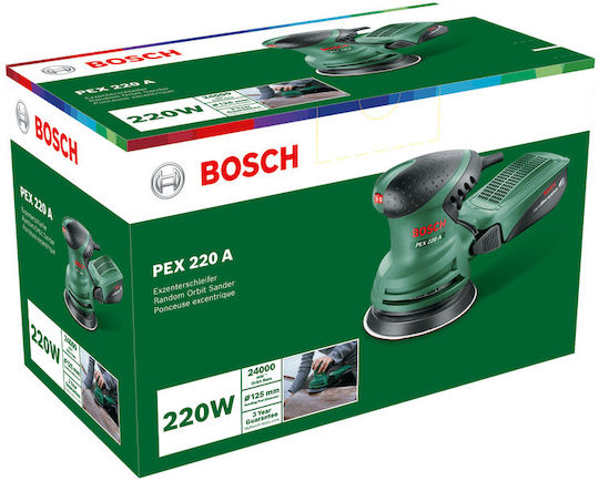 Bosch PEX 220 A Exzenterschleifer 125mm Elektrisch mit Absaugsystem