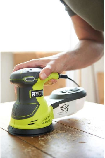 Ryobi ROS-300A Έκκεντρο Τριβείο 125mm Ρεύματος 300W με Ρύθμιση Ταχύτητας και με Σύστημα Αναρρόφησης