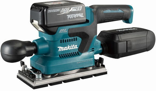 Makita DBO380RTJ Παλμικό Τριβείο 18V 2x5Ah με Ρύθμιση Ταχύτητας και με Σύστημα Αναρρόφησης