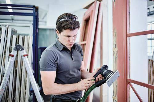Festool RTS 400 REQ-Plus Schwingschleifer mit Geschwindigkeitsregelung und mit Absaugsystem