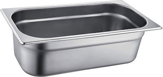 Διανομική Σκεύος Gastronorm Ανοξείδωτο GN1/4 με Βάθος 100mm Δοχειο