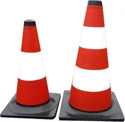 Mega Plastic Cone White W50xH50cm
