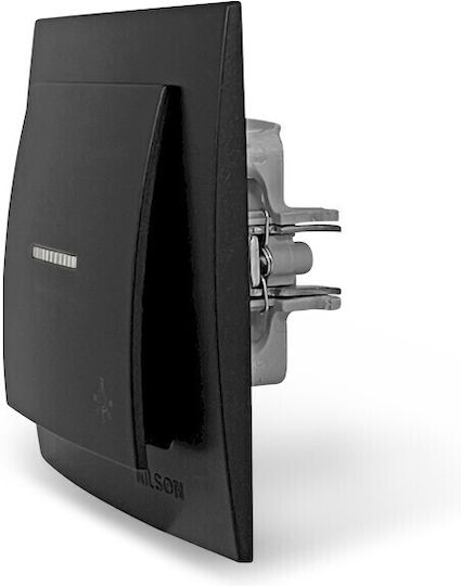 Geyer Wall Push Staircase Button Black 24381006