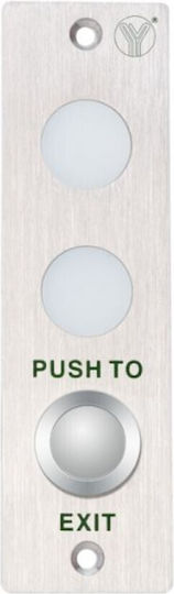 Yli Electronic Wall Push Exit Button Red PBK-813LED