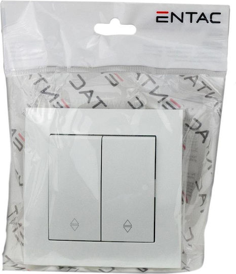 Entac ERWS22-ARN-W Μπουτόν Ρολλών με Πλαίσιο σε Λευκό Χρώμα ERWS22-ARN-W
