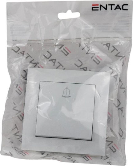 Entac ERWSDB-ARN-W Complete Wall Push Bell Button with Frame White 15.005.0105
