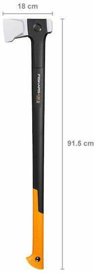 Fiskars X36 Axe Splitting Length 91.5cm and Weight 2500gr with Fiberglass Handle
