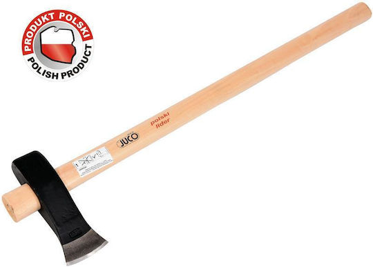Juco 32925 Splitting Axe Length 90cm and Weight 2.5kg with Wooden Non-Slip Handle