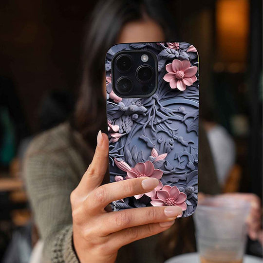 Sonique 3D Flower Series Case for Samsung Galaxy M55 5G Pink 02