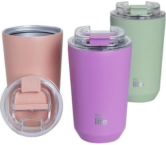 Ecolife Glass Thermos Stainless Steel BPA Free 360ml Pure Green