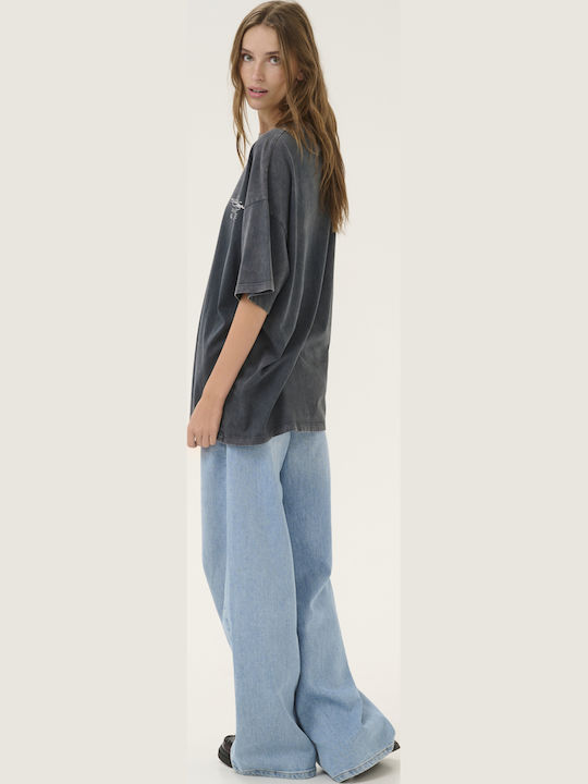 Γυναικείο Oversized T-shirt Dark Grey