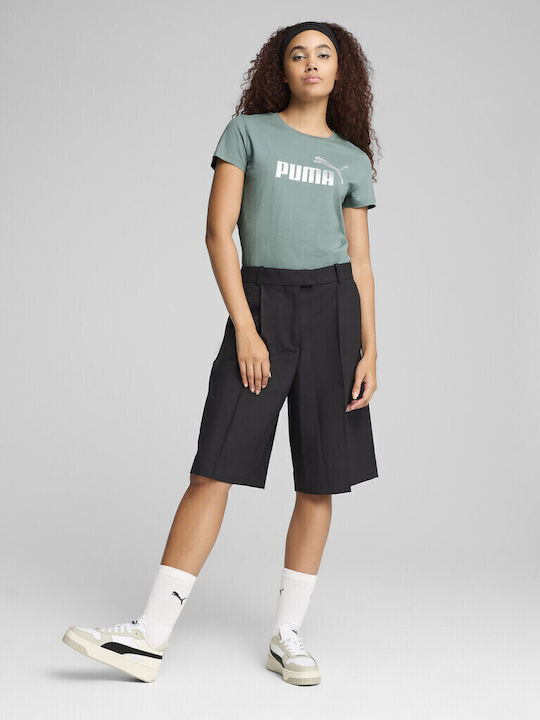 Logo Γυναικείο Αθλητικό T-shirt Πράσινο