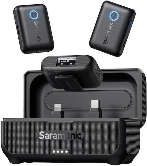 Saramonic Комплект Безжично Микрофон с Bluetooth Щипка в Черен Цвят