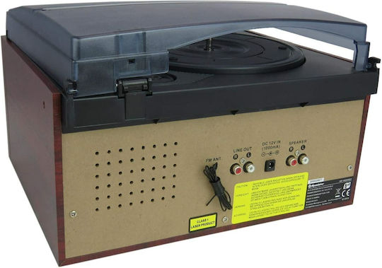 Roadstar HIF-8892EBT Πικάπ με Προενίσχυση και Ενσωματωμένα Ηχεία Καφέ