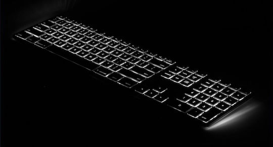 Matias Wired RGB Backlit Aluminum Keyboard for Mac Πληκτρολόγιο Αγγλικό UK Συμβατό με Mac Γκρι