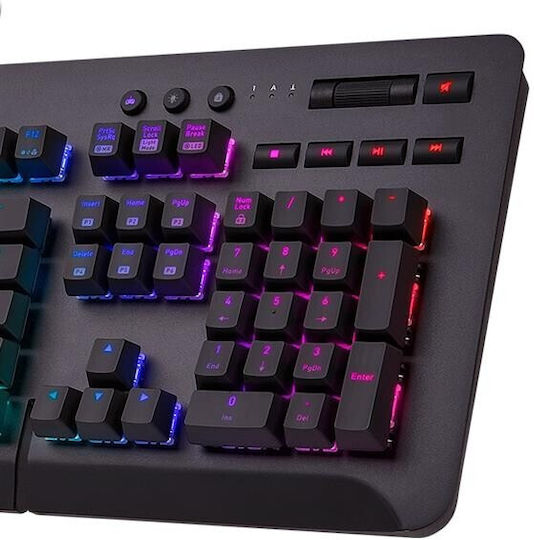 Thermaltake Level 20 GT Gaming Μηχανικό Πληκτρολόγιο με Cherry MX Blue διακόπτες και RGB φωτισμό (Αγγλικό US)